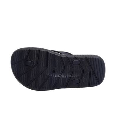 Chinelo Dedo Molekinho Marinho e Laranja Masculino