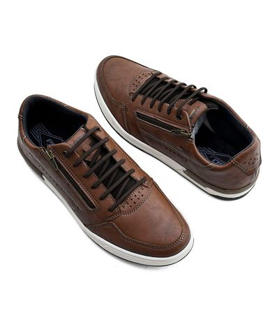Sapatênis Pegada Casual Apollo Marrom Masculino