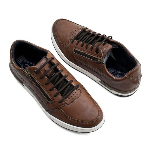 Sapatênis Pegada Casual Apollo Marrom Masculino
