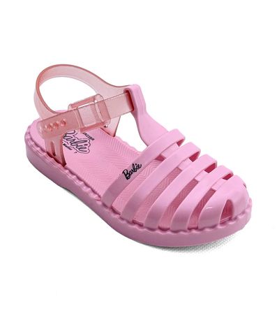 Sandalia Flats Grendene Kids Barbie Duo Rosa