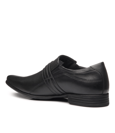 Sapato Pegada Social em Couro Preto Masculino