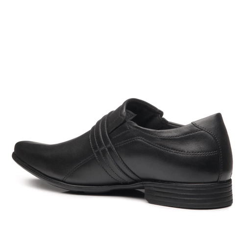 Sapato Pegada Social em Couro Preto Masculino