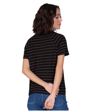 Blusa Feminina Estampada Rovitex Preto