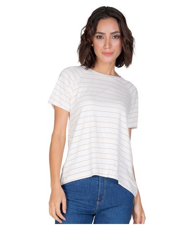 Blusa Feminina Estampada Rovitex Bege