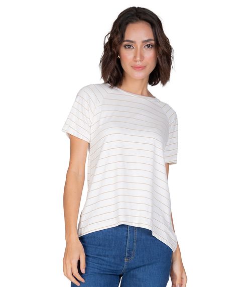 Blusa Feminina Estampada Rovitex Bege