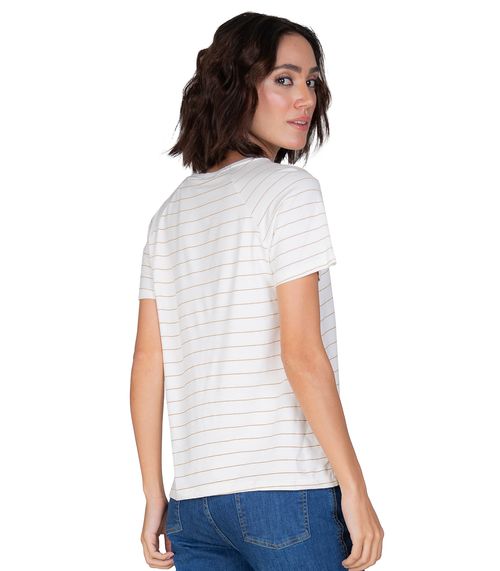 Blusa Feminina Estampada Rovitex Bege