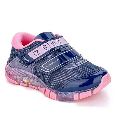 Tênis Casual Infantil Kidy Feminino Marinho/Rosa