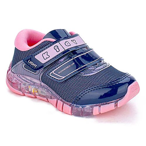 Tênis Casual Infantil Kidy Feminino Marinho/Rosa