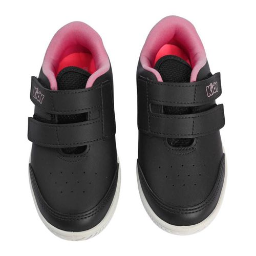 Tênis Infantil Kidy Velcro Preto e Rosa
