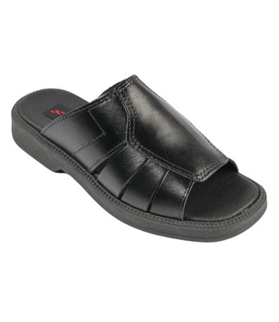 Chinelo Slide Itapuã Couro Preto Masculino