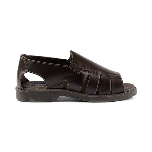 Sandália Flat Itapuã Couro Marrom Masculino