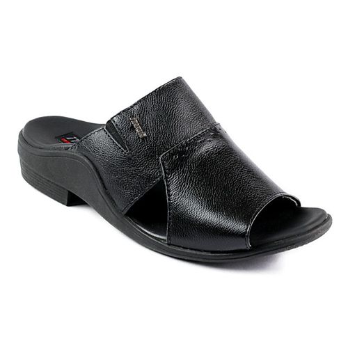 Chinelo Itapuã Slide Couro Preto Masculino
