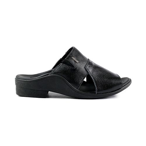 Chinelo Itapuã Slide Couro Preto Masculino