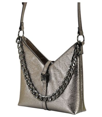 Bolsa Vizzano Corrente Metal Grafite Feminino