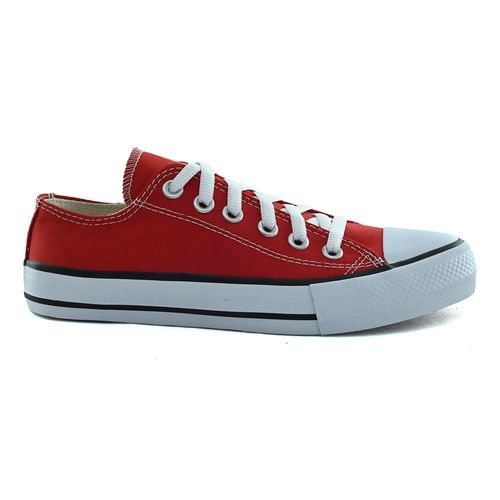 Tênis Casual Sola Caixa BoxStar Vermelho e Preto Feminino