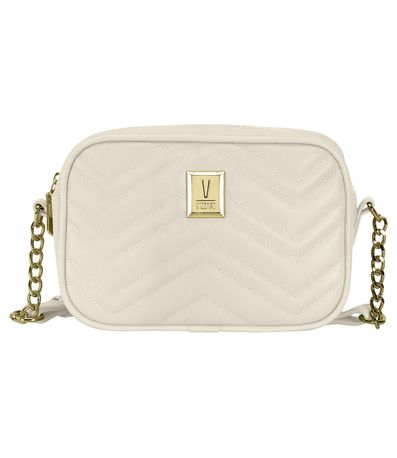 Bolsa Corrente Vizzano Branco Off Feminina