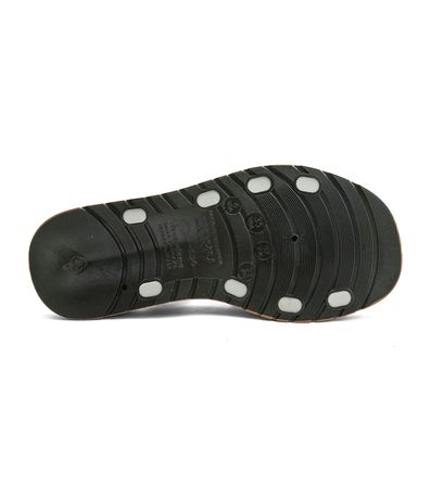 Sandália Flatform Zaxy Off White e Preto Feminina