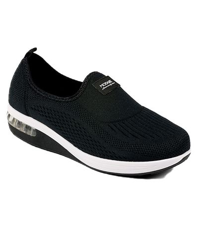 Tênis Casual Modare Tecido Conforto Preto Feminino