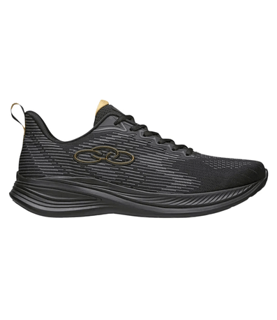 Tênis Olympikus Marte 156 Preto e Dourado Masculino