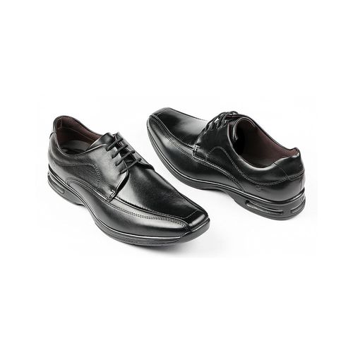 Sapato Social Democrata Air Spot Cadarço - Preto Masculino