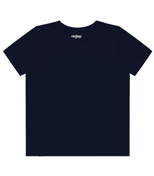 Camiseta Infantil Masculina Básica Rovitex Kids Azul