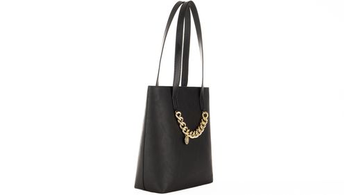 Bolsa Média Detalhe Corrente Rafitthy Preta Feminina