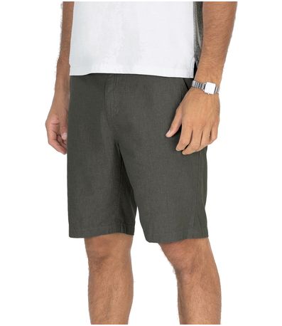Bermuda Masculina Em Sarja Texturizada Diametro Verde