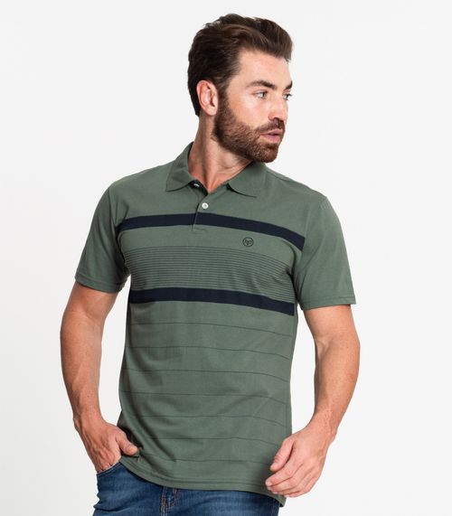 Camisa Polo Masculina MMT Verde