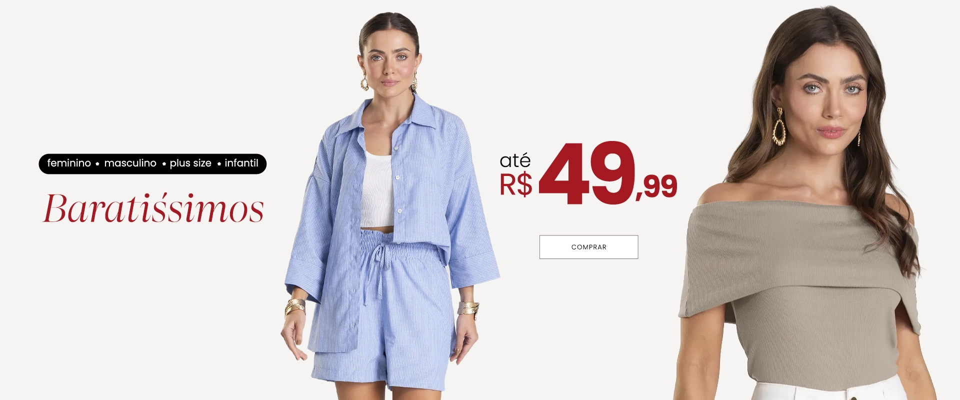 Baratíssimos de Verão por até R$49,99