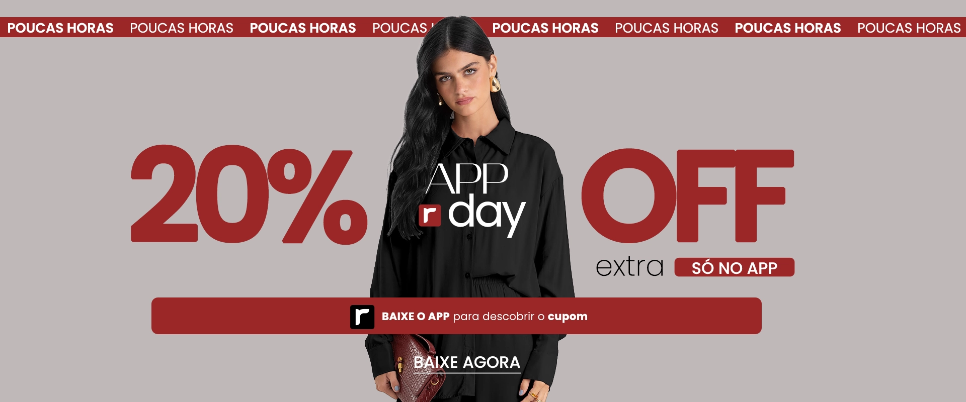 APP DAY tudo até 70% OFF + 20% OFF extra somente no app
