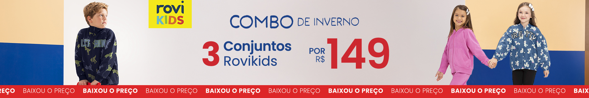 combo 3 conjuntos kids