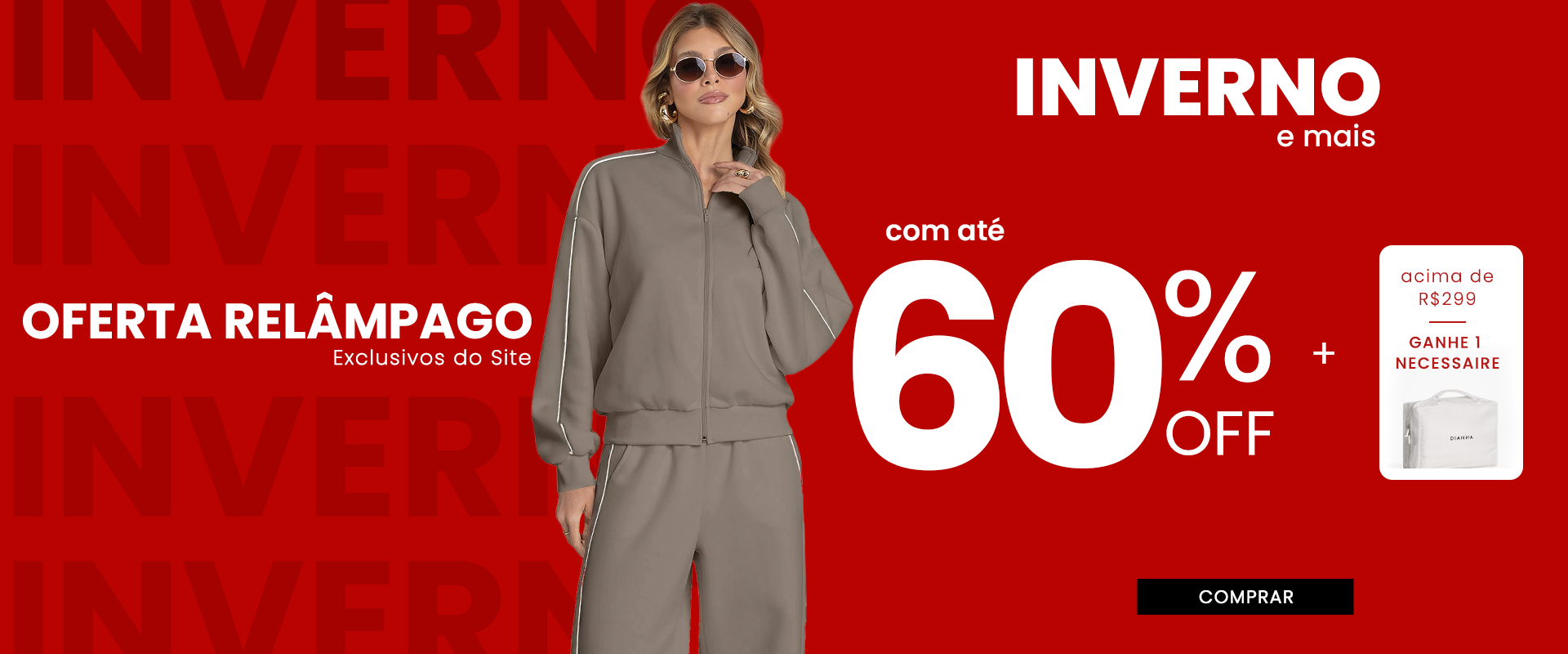Exclusivos do Site Oferta relâmpago Inverno  e mais com até 60% OFF